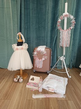 Βαπτιστικό πακλετο με θέμα "Λουλούδια"